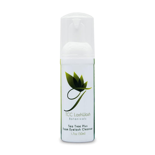 TCC LashWash Eyelash Extension Cleanser with Natural Tea Tree- Gentle Foam Cleanser/Makeup Remover 50ml