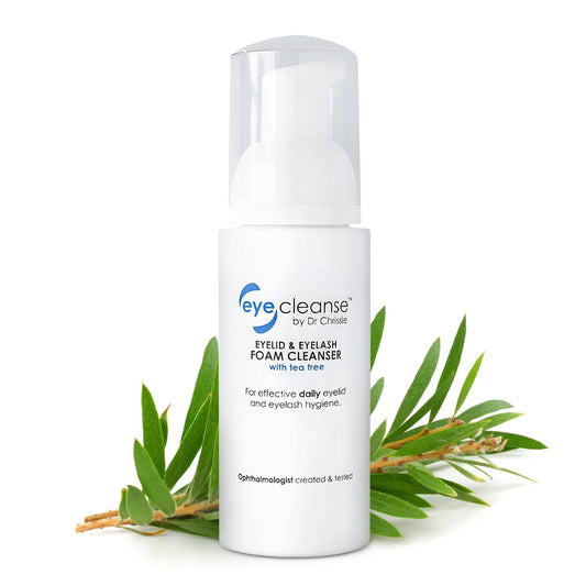 All-in-One Eyelid and Eyelash Cleanser for Extensions, Lash Extension Kit Essential, Enriched with Tea Tree Oil, Helps Ease Tired Eyes, 100 ml - EyeCleanse by Dr Chrissie